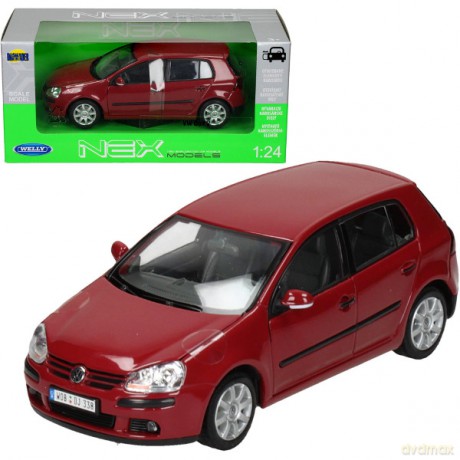 WELLY Volkswagen Golf V, czerwony [MODELARSTWO]