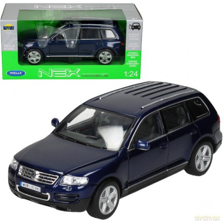 WELLY Volkswagen Touareg, niebieski [MODELARSTWO]