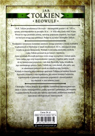 Beowulf - J.R.R Tolkien (twarda) [KSIĄŻKA]