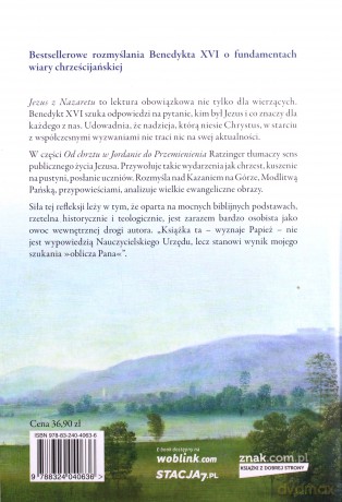 Jezus z Nazaretu. Od chrztu w Jordanie do przemienienia - Joseph Ratzinger (twarda) [KSIĄŻKA]