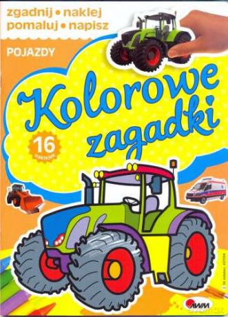 Kolorowe zagadki. Pojazdy - Piotr Kozera [KSIĄŻKA]