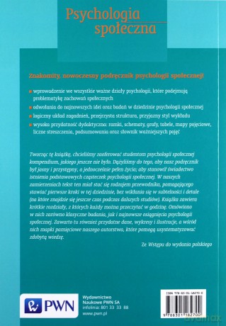 Psychologia społeczna [KSIĄŻKA]