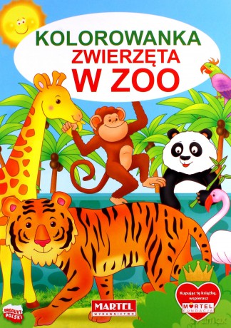 Zwierzęta w zoo. Kolorowanka - Jarosław Żukowski [KSIĄŻKA]