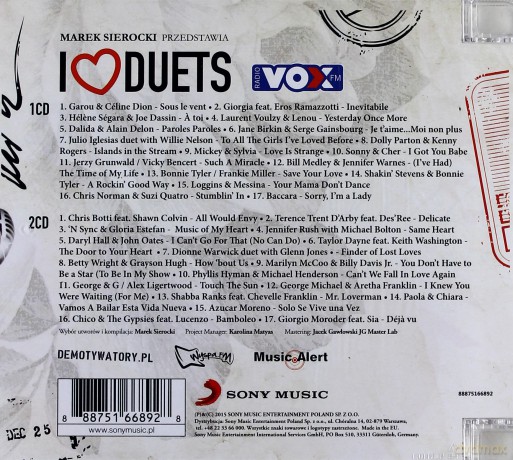Marek Sierocki Przedstawia: I love... Duets [2CD]