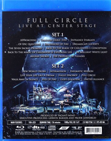 Pagan's Mind: Full Circle Live At The Center Stage [Blu-Ray]+[CD]