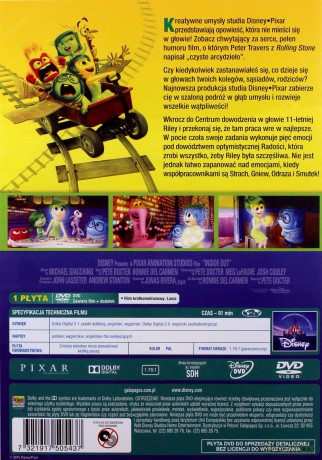 W głowie się nie mieści (Disney) [DVD]