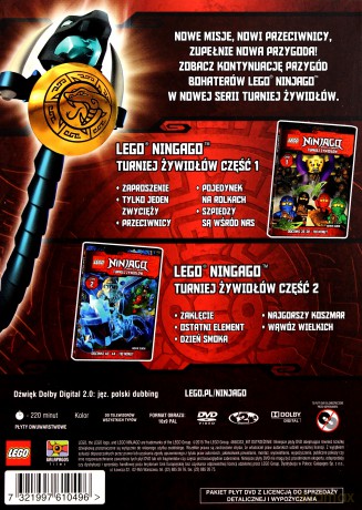 LEGO Ninjago Turniej Żywiołów Pakiet (odcinki 35-44) [2DVD]