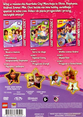 LEGO Friends Części 1-3 (odcinki 1-9) [DVD]