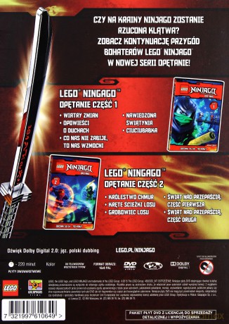 LEGO Ninjago Opętanie (odcinki 45-54) Pakiet [2DVD]