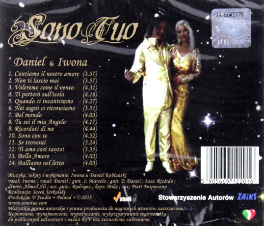 SONO TUO: Cantiamo il nostro amore [CD]