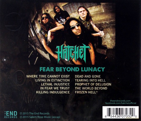 Hatchet: Fear Beyond Lunacy [CD]