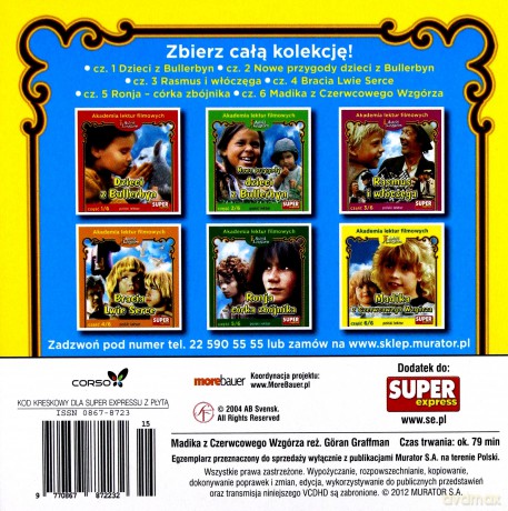 Astrid Lindgren - Madika z Czerwcowego Wzgórza (Wydanie z gazety) [DVD]