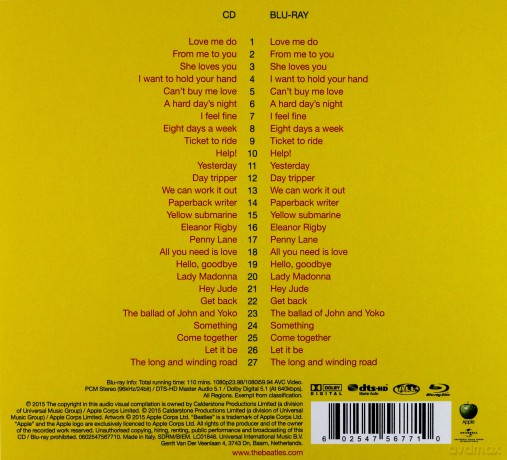The Beatles: 1 (Limited) [Blu-Ray]+[CD]