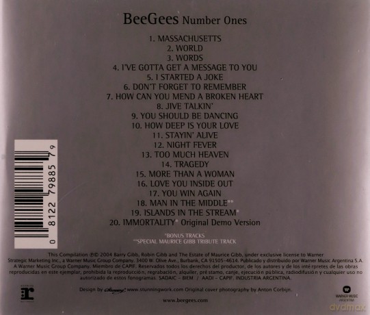 Bee Gees: Number Ones [CD]