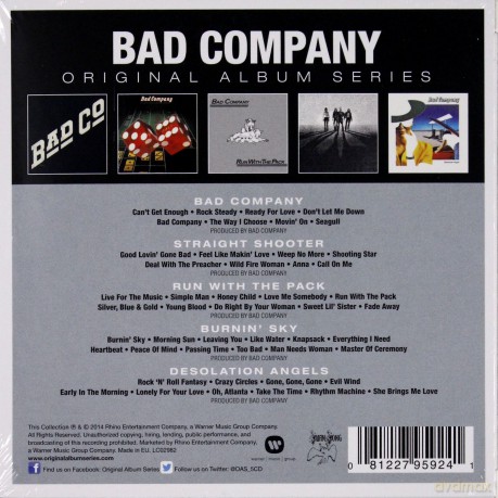 Bad Company: Original Album Series [5CD]