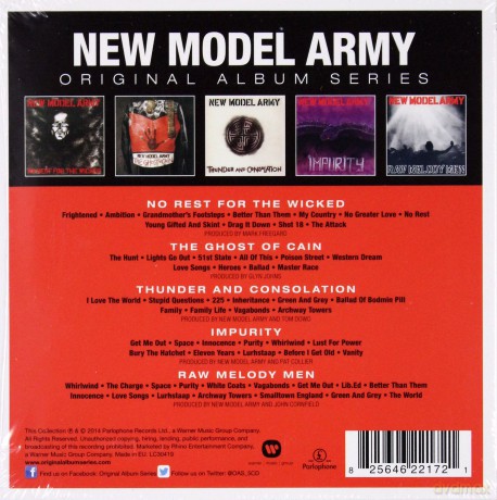 New Model Army: Original Album Series [5CD]