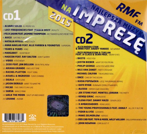 RMF FM Najlepsza Muzyka Na Imprezę 2015 [2CD]