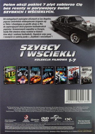 Szybcy i Wściekli 1-7 [BOX] [7DVD]