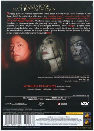 American Horror Story: Sabat, Sezon 3 [4DVD]