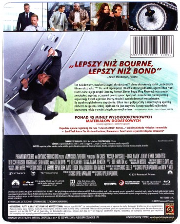 Mission: Impossible 5 - Rogue Nation (steelbook) [Blu-Ray]