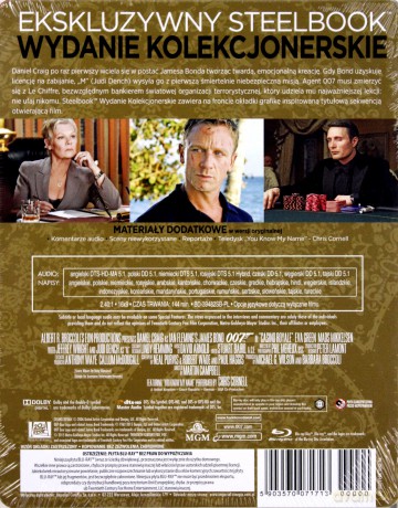 007 James Bond Casino Royale (2006) (steelbook) [Blu-Ray]