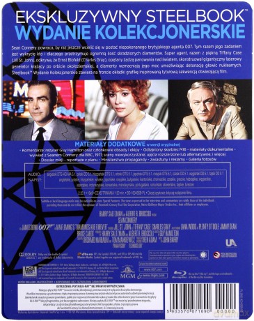 007 James Bond Diamenty są wieczne (steelbook) [Blu-Ray]