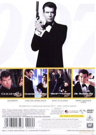 007 - Pierce Brosnan - Kolekcja: Goldeneye, Jutro Nie Umiera Nigdy, Świat To Za Mało, Śmierć Nadejdzie Jutro [4DVD]