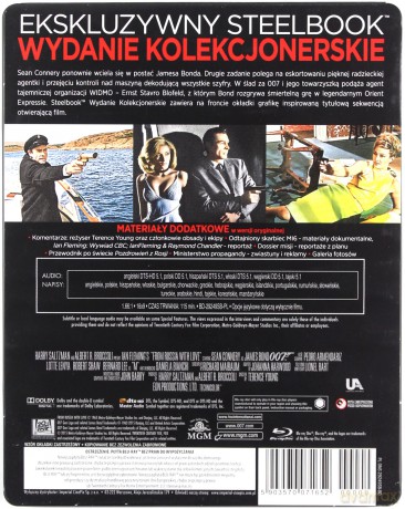 007 James Bond Pozdrowienia z Rosji (steelbook) [Blu-Ray]