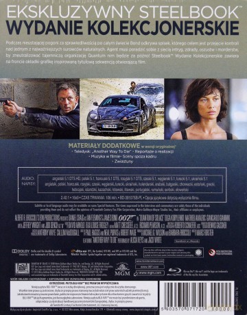 007 James Bond Quantum Of Solace (steelbook) [Blu-Ray]