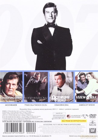 007 - Roger Moore - Kolekcja vol. 2: Moonraker | Tylko dla Twoich oczu | Ośmiorniczka | Zabójczy widok [BOX] [4DVD]