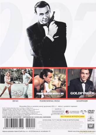 007 - Sean Connery - Kolekcja vol. 1: Dr No | Pozdrowienia z Rosji | Goldfinger [3DVD]