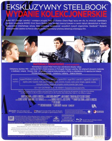 007 James Bond W tajnej służbie Jej Królewskiej Mości (steelbook) [Blu-Ray]