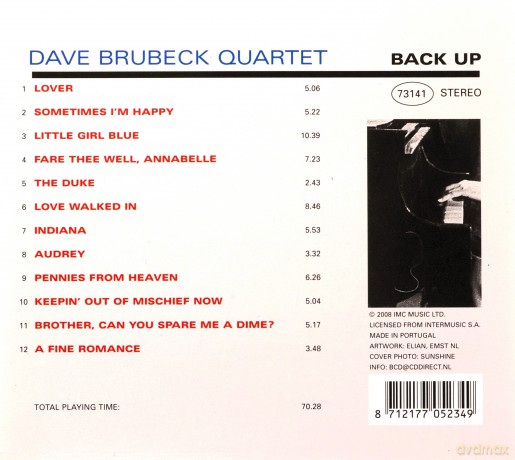 Dave Brubeck Quartet: Lover [CD]