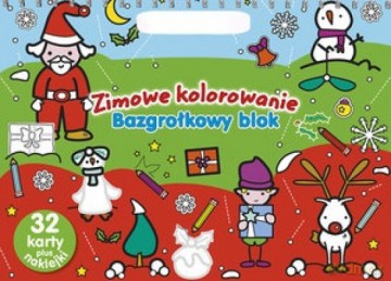 Bazgrołkowy blok. Zimowe kolorowanie [KSIĄŻKA]