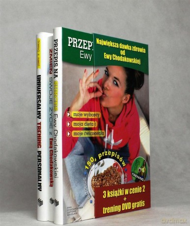 Ewa Chodakowska - pakiet 3 książek - Ewa Chodakowska Pakiet [3xKSIĄŻKA]+[DVD]