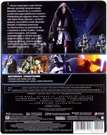 Gwiezdne Wojny: Zemsta Sithów (Star Wars) (steelbook) [Blu-Ray]