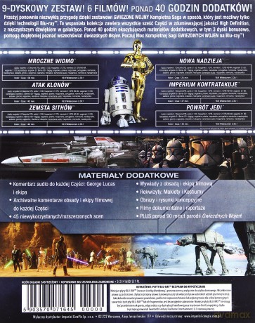 Gwiezdne Wojny: Kompletna Saga (Star Wars) [BOX] [9xBlu-Ray]