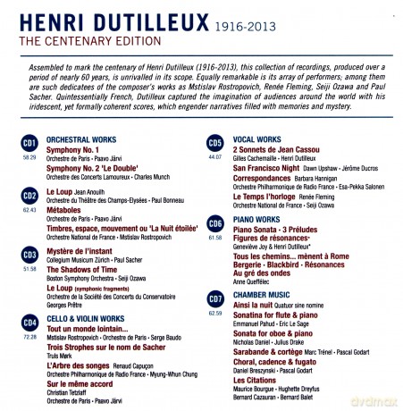 Dutilleux Centenary Edition [7CD]