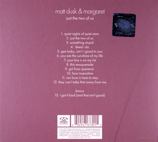Matt Dusk & Margaret: Just The Two Of Us [CD]