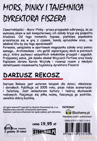 Mors, Pinky i tajemnica dyrektora Fiszera - Dariusz Rekosz  [AUDIOBOOK][CD-MP3]