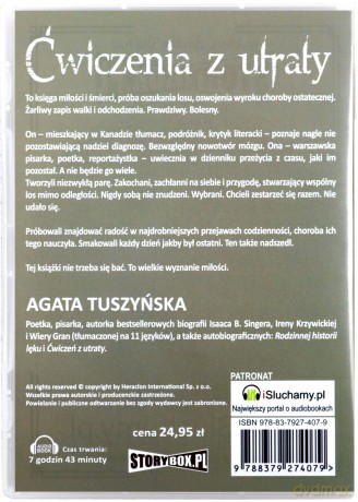 Ćwiczenia z utraty - Agata Tuszyńska [AUDIOBOOK][CD-MP3]
