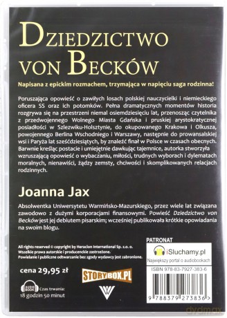 Dziedzictwo von Becków - Joanna Jax [AUDIOBOOK][CD-MP3]