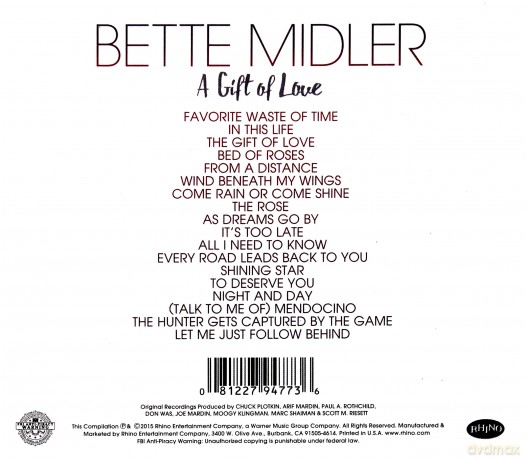 Bette Midler: A Gift of Love [CD]