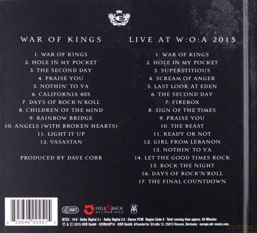 Europe: War Of Kings [CD]+[Blu-Ray]