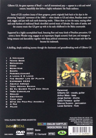 Gilberto Gil: Live In Sao Paulo [DVD]