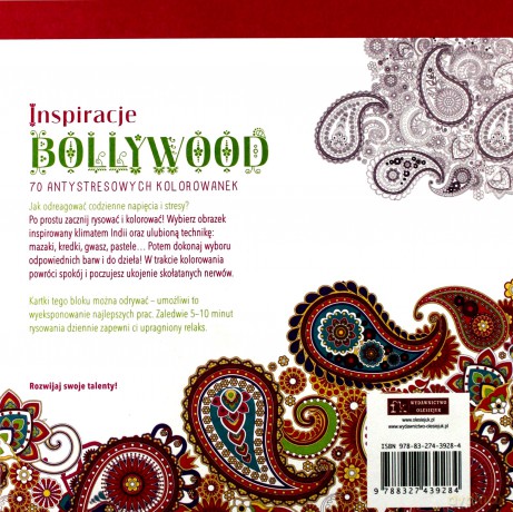 Kolorowanki dla dorosłych. Inspiracje Bollywood [KSIĄŻKA]