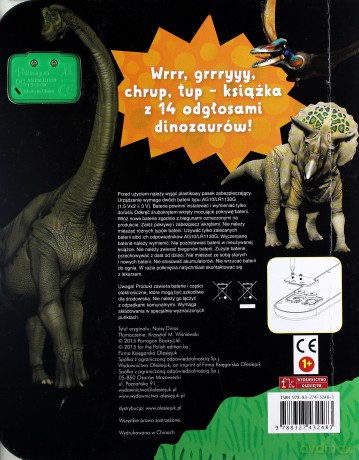 Książeczka dźwiękowa - Dino głosy [KSIĄŻKA]