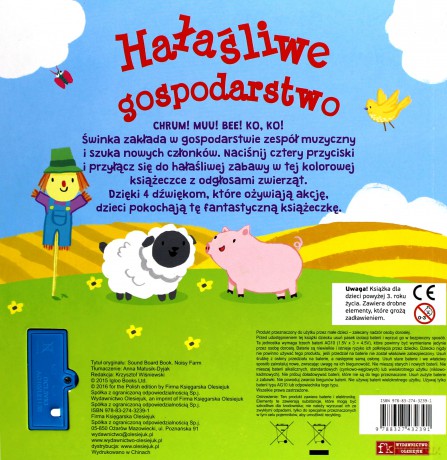 Książeczka dźwiękowa. Hałaśliwe gospodarstwo [KSIĄŻKA]