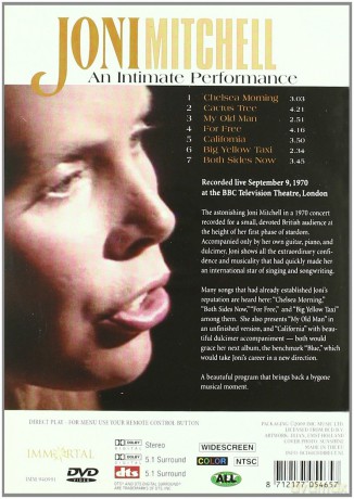 Joni Mitchell: An Intimate Performance [DVD]