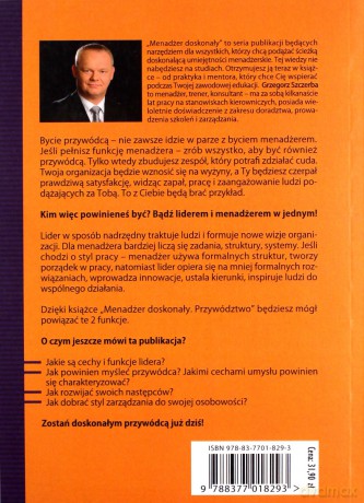 Menadżer doskonały. Przywództwo - Grzegorz Szczerba [KSIĄŻKA]